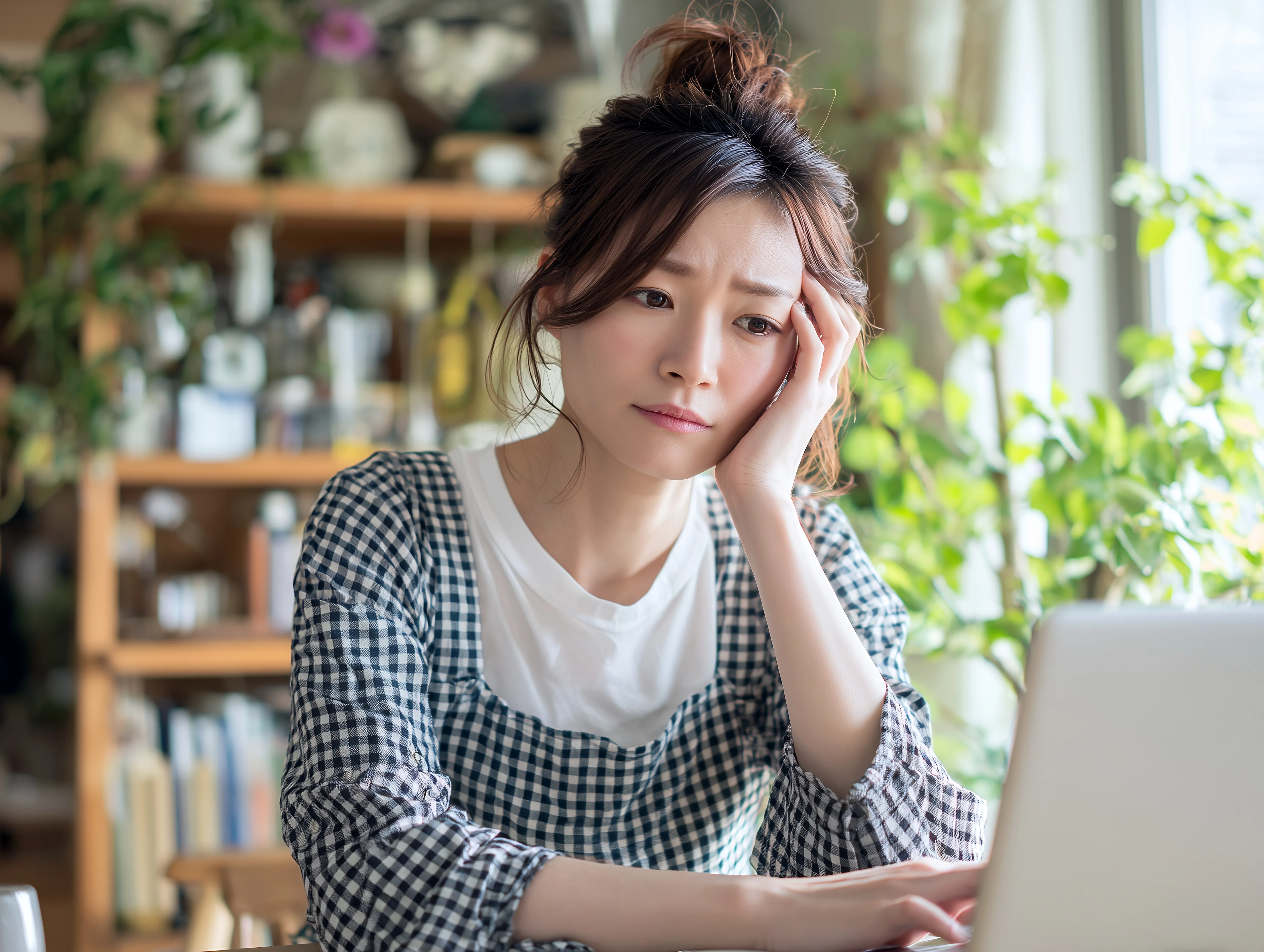 レーザーICL手術の有効性に悩む女性